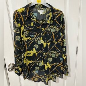 Vintage Style Cotton On Buttown Down Blouse sz M